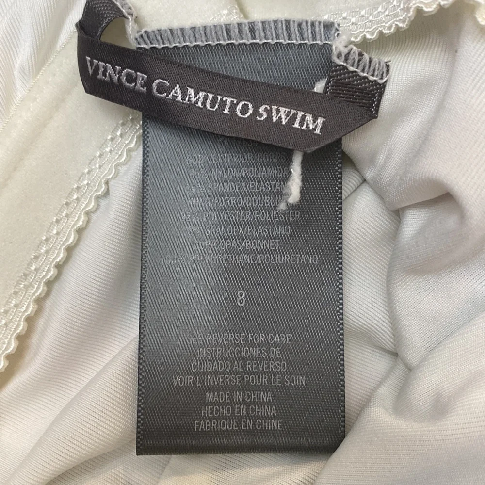 Vince Camuto Draped Sleeve Swim Suit